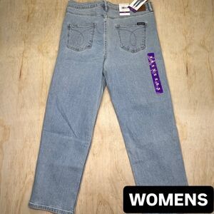 NEW WOMENS Calvin Klein High Rise Straight Leg Jeans sz 14 Item #1829063